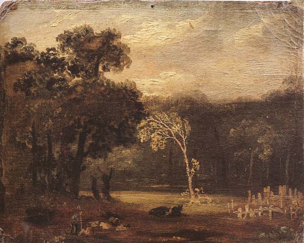 Samuel Palmer Sketch from Nature in Syon park